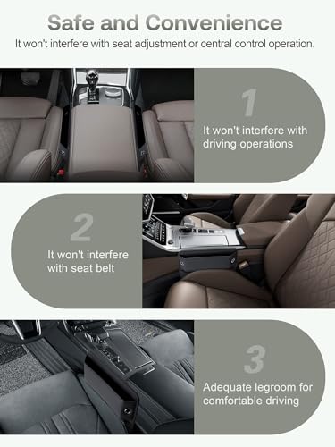 Premium Leather Car Seat Gap Filler Organizer (0.2”-1.2" Gaps), Clever Gifts for Car SUV Truck Owners (Black, 1 Pack) - color: 01 Black, 1 Pack