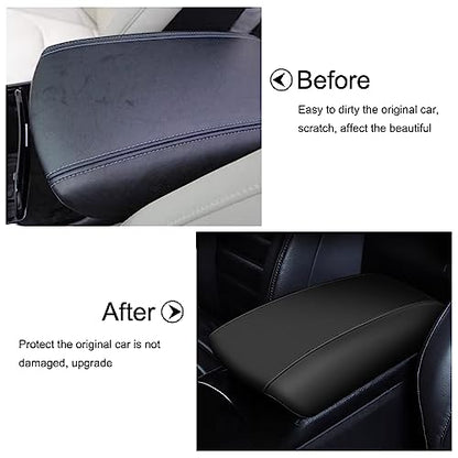 Center Console Armrest Cover for Ford Edge 2015-2024 Black