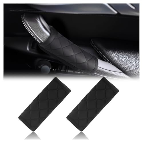 2PCS Car Door Handle Cover,Soft Interior Car Door Handle Scratch Protector with Magic Stick,Universal Cars Grab Handles Cover Cars Interior Accessories for Trucks SUVs
