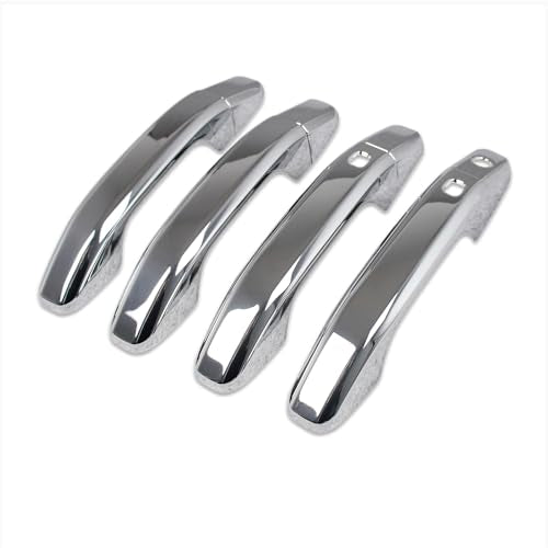 Beautost Fit for Chevrolet Silverado 2019 2020 2021 2022 2023 2024 2025 2026/ Colorado 2024 2025 2026 Exterior Door Handle Cover Trims (Chrome) - color: Chrome