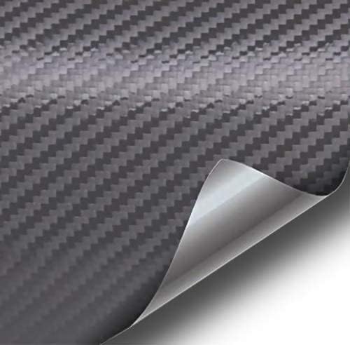 VViViD Dark Grey Carbon Air-Release Adhesive Vinyl Pinstripe Tape Roll (1 Inch x 20ft) - size: 1” x 20ft