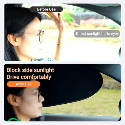 Car Side Window Sun Shades, 2 PCS Window Sunshades Privacy Curtains, Sun Glare and UV Rays Protection, Block Light for Breastfeeding, Taking a nap, Changing Clothes, Camping (Rear Window) - size: 2 PCS #Rear Window