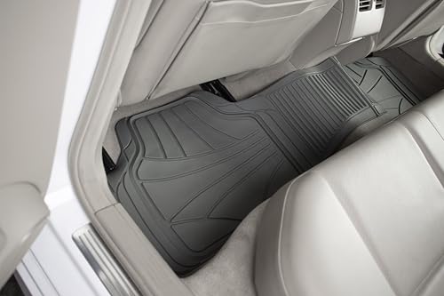 Armor All Floor Protector, Universal Floor Mats for Cars, Trucks, and SUVs, All-Season & Heavy-Duty Mats, Trim to Fit for Full Coverage, Premium Quality and Easy to Clean, Gray (3-Piece)