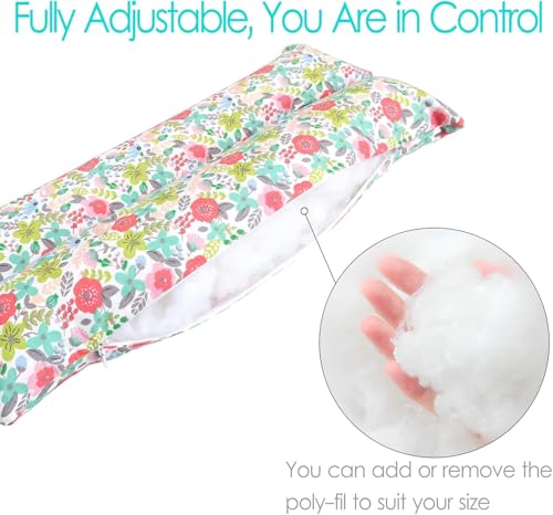 Hysterectomy Pillow Abdominal Post Surgery Pillows with Pocket Comfort for Ice Heat Packs Tummy Tuck Belly Incision Recovery Seatbelt Gifts Women Patients (Camellia) - color: Camellia