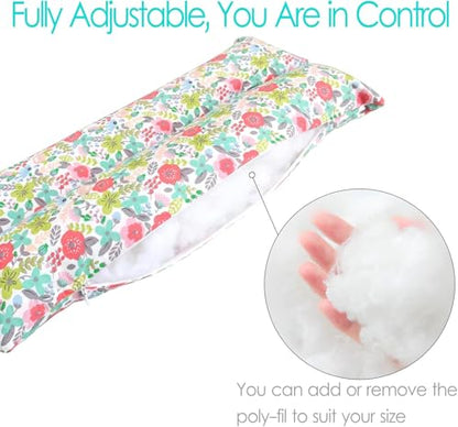 Hysterectomy Pillow Abdominal Post Surgery Pillows with Pocket Comfort for Ice Heat Packs Tummy Tuck Belly Incision Recovery Seatbelt Gifts Women Patients (Camellia) - color: Camellia