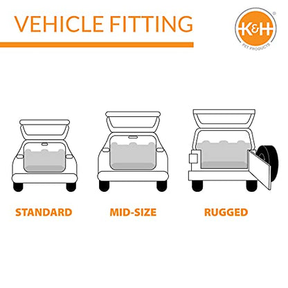 K&H Pet Products Quilted Cargo Cover Black Standard/Mid-Size Vehicle 54 Inches - color: Black, size: Standard/Mid-size Vehicle 54 Inches