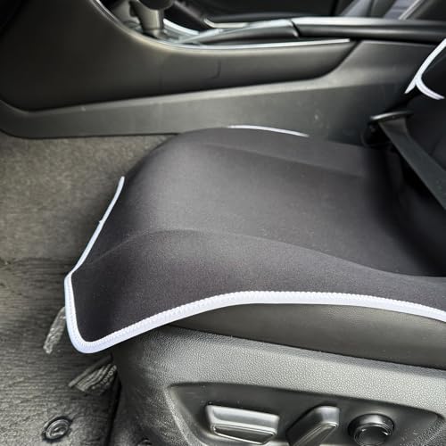 Universal Cloth Car Seat Covers Full Set with Buckle Fastening, Water-Resistant Fabric Auto Interior Protector – Fits Most Cars, SUVs, Trucks (Black) - style: Black