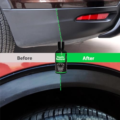 NADAMOO Plastic Restorer, Highly Concentrated Ceramic Coating for Cars, Back to Black Automotive Exterior and Interior Trim Scratch Remover Kit, Restore Faded Plastic, Vinyl & Rubber, 30ml - size: 30ml