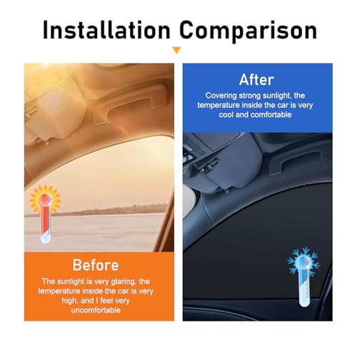 4 PCS Car Side Window Sun Shade, Adjustable Anti-Glare Car Window Shades, Heat Insulation Blackout Curtains, Universal Automotive Interior Accessories (Silver) - color: Silver