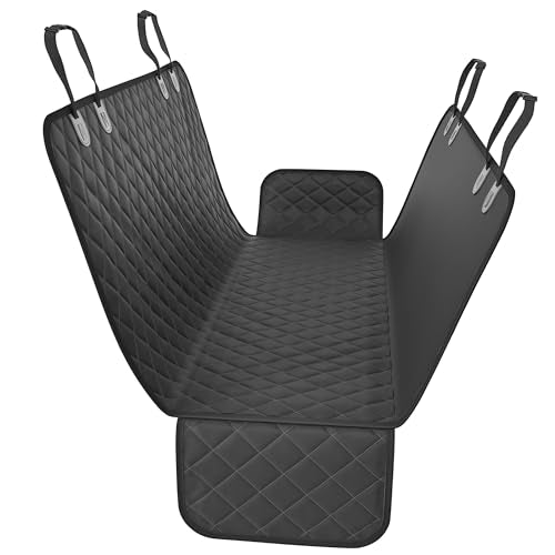Active Pets Black XL Dog Car Hammock Back Seat Cover, Waterproof Backseat Cover Protector for Truck Bench Rear of Sedans or SUVs, Essential Pet Supplies Vacuum or Wipe Clean, Machine Washable - color: Black, size: X-Large (59" x 63")