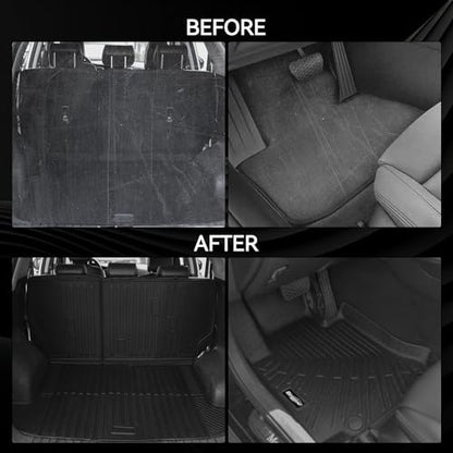 Floor Mats for Mazda CX-70 2025 2026, Trunk Mat and Backrest Mat All Weather TPE Protector for Mazda CX-70 Accessories