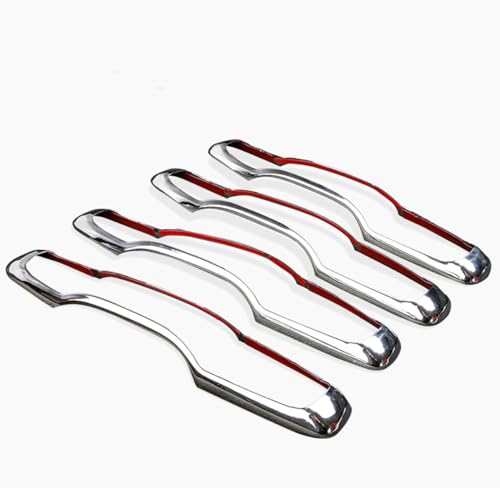 4Pcs Chrome Exterior Side Door Handle Frame Cover Ring Trim for XC60 2018-2022,for XC90 2016-2022,for Volvo S90 2017-2022, for V90 2017-2021