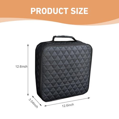 Car Trunk Storage Bag, Leather Hanging Organizer, Multi-Purpose Auto Trunk Bag for Tools, Accessories & Emergency Kits, Universal for Most Cars (Black)