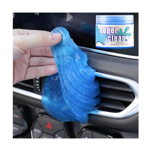 Car Cleaning Gel, Vehicle Dust Detailing Putty Slime Cleaner Kit for Air Vent, Reusable Automotive Interior Detail Clean Mud Removal Tool, Universal for SUV Sedan Truck (Blue) - color: Blue