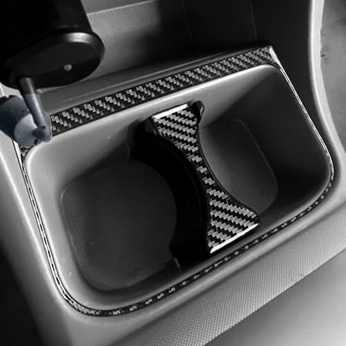 NVCNX Real Premium Carbon Fiber for Toyota 2nd Gen Tacoma Accessories 2005-2009 2006 2007 2008 Car Center Console Organizer Panel Frame Cover Interior Trim Thick Overlay Sticker Decal 2PCs - color: Console Organizer Panel Trim - for 2005-2009