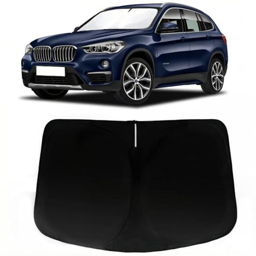 Windshield Sun Shade for BMW X1 F48 2016-2022, Car Front Window Sunshade with 240T Sun Visor Protector Blocks UV Rays Heat Sun Shield Accessories - size: For X1 F48 2016-2022