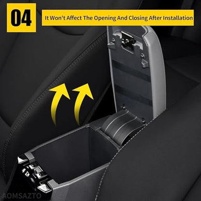 AOMSAZTO Light Gray Console Covers for 2011-2019 Ford Explorer - color: gray