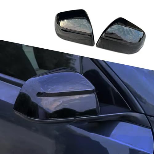 YHCDSEA Rearview Mirror Guard Cover for Tesla Model Y Juniper, Side Mirror Cover Exterior Accessories fit for Model Y Juniper 2025 2026 (Glossy Black) - color: Juniper-Glossy Black