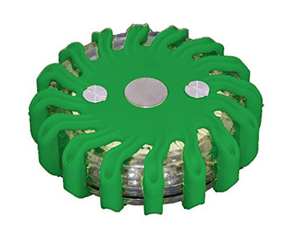 RPF16LM6 CASE OF 6 GREEN RECHARGEABLE 9-FUNCTIONS PORTABLE 16 LED POWER FLARE POWER-MARKERS ROADSIDE EMERGENCY MAGNETIC - color: GREEN