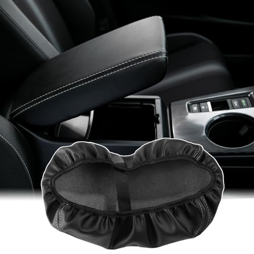 CKE Compatible with Honda Civic 2026 2025 2024 2023 2022 with CVT Car Center Console Armrest Cover Armrest Storage Box Lids Seat Cover Protector -Black (Gray line) - color: Black (Gray Line)