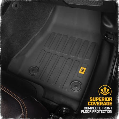 Cat® JustFit™ 3D Floor Mats for Jeep Gladiator (JL) 2020-2026, All Weather Custom Fit Jeep Gladiator Floor Liners with Extended Coverage Design, Car Floor Mats (Full Set Front & Rear) - style: Jeep Gladiator JT (2020-2026 Full Set Front & Rear)