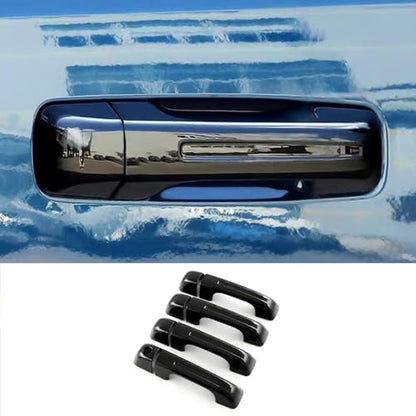 Car Accessories Fit for Dodge Ram 1500 2025 2024 2023 2022 2021 2020 2019 Door Handle Cover Trims （Glossy Black W/O Smart Hole ABS 8PCS - color: Glossy Black W/O Smart Hole