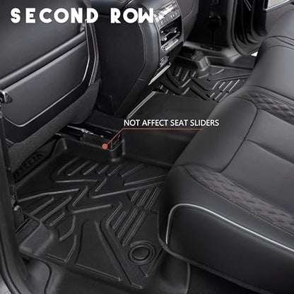 KARPAL Floor Mats & Cargo Liner for 2022-2025 2026 Jeep Grand Cherokee WL (Include 4xe, Not for WK2 or WL75) 5-Seat Only, All Weather TPE Custom Fit Floor Liners Car Mats Accessories - style: 2022-2026 | For Jeep Grand Cherokee WL (Include 4XE) | 1st & 2n