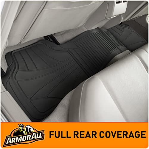 Armor All 3-Piece All-Season Floor Mats, Universal Fit Mats for Cars, Trucks, SUVs — Black