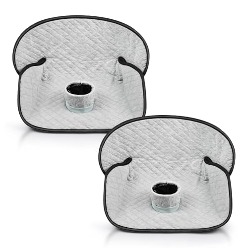 2 Pack Car Potty Training Seat Protector, Waterproof Toddler Carseat Potty Training Cover, Piddle Pads & Liners for Baby,Washable Non-Slip Leak-Proof Potty Pee Protector (Gray) - color: Gray