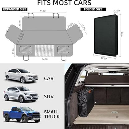Dog Car Seat Cover – XL Hard Bottom Hammock, Waterproof & Scratch-Resistant, Supports 400 lbs – Heavy-Duty Pet Seat Protector for Cars, Trucks & SUVs – Oxford Fabric