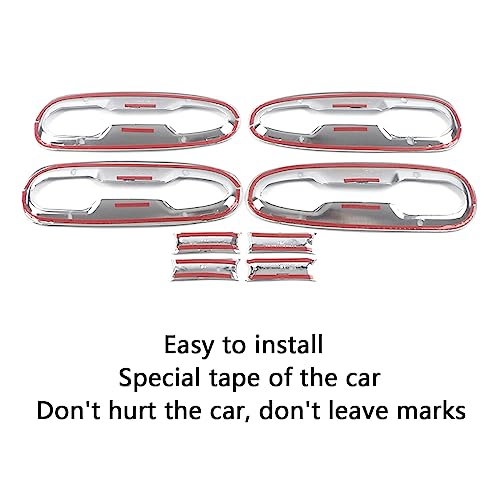 Car Accessories Fit for Toyota Sienna 2021 2022 2023 2024 2025 2026 Exterior Door Handle Bowl Protector Cover Trims (Carbon Fiber) ABS 8 PCS
