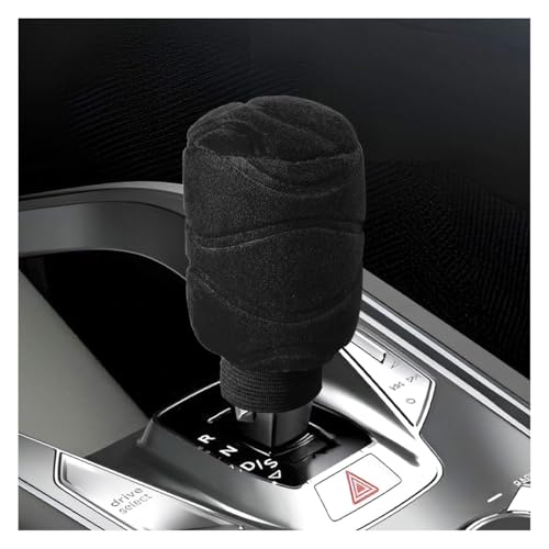 Car Gear Shift Knob Cover, Universal Automotive Gear Lever Handle Protector Cover, Vehicle Stick Shifter Cover Car Interior Decoration Accessories for Most Cars, SUVs, Trucks (Black) - color: Black