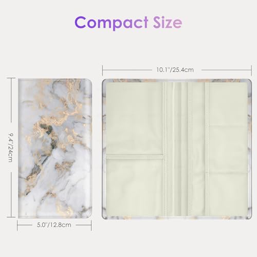 Car Registration and Insurance Holder，Colour Patterns Men Women Car License Document Registration and Insurance Card Holder - color: Grey Marble