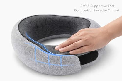 Neck Pillow, Memory Foam Travel Neck Pillow, All-Around Comfort & Reliable Support for Night Flights, Plane, Car and Home, Thoughtful Travel Gift