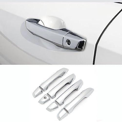 Car Accessories Fit for Honda CR-V CRV 2017 2018 2019 2020 2021 2022 Exterior Door Handle Cover Trim (Glossy Chrome) ABS 8 PCS Without Smart Keyhol - color: Glossy Chrome, size: without Smart Keyhol