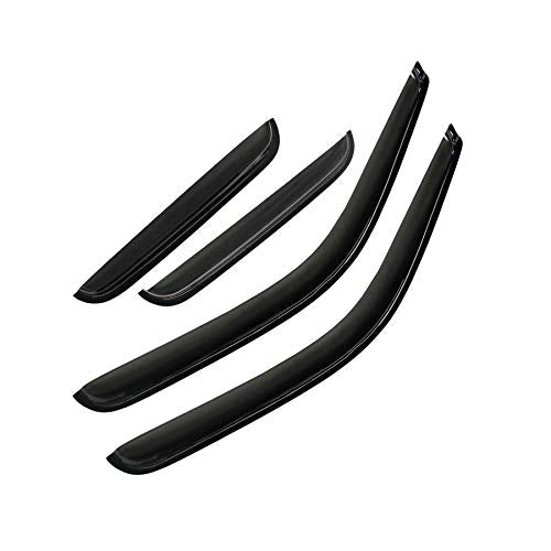 Wind Deflector Compatible with 1999-2004 Jeep Grand Cherokee WJ Sun/Rain Guard Smoke Window Visor 4pcs 94650 - size: For 1999-2004 Grand Cherokee WJ