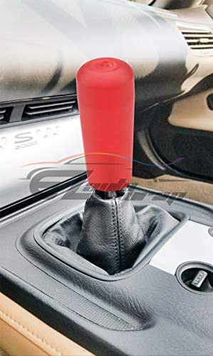EZAUTO WRAP Red Shift Knob Stick Frosted Matte Crystal Bubble Long Throw Gear Shifter 10cm - color: Matte Red, size: 10cm