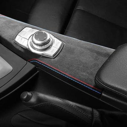 Betterhumz Car Center Console Multimedia Button Panel Trim Cover for Alcantara for BMW F30 F32 F34 2013-2019 328i 320i 318li 435i 420i 430i 425i Molding Sticker Interior Accessories