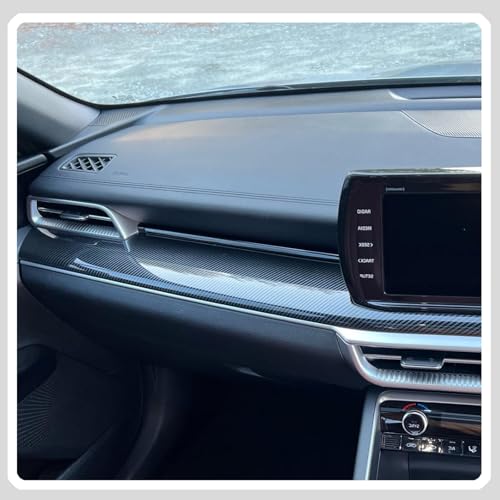 Center Contro Side Trim, for Kia K5 2021 2022 2023 2024, Dashboard Center Contro Trim Car Sport Accessories - Carbon Fiber - color: carbon fiber