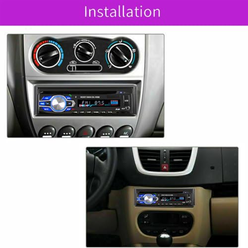 1 Din 12V Car Radio, VCD DVD CD Player Vehicle MP3 Stereo Player, Audio Stereo Receiver Support Bluetooth/FM/SD/USB/AUX/U Disk
