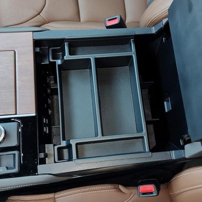 Vehicle OCD - Center Console Organizer Tray for Toyota Tundra (2022-2026) / Sequoia (2023-2026) – Made in USA - NOT compatible with center console safe - SLX184 - size: 2022-2026, style: Tray