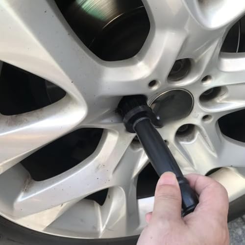 Wheel Lug Nuts Cleaning Brush Lug Nut Covers Brushes for Wheel Brush Kit Car Detailing Kit Car Detailing Brush Set Chrome Closed End Bulge Acorn Lugnuts Cover Caps