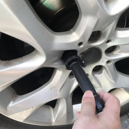 Wheel Lug Nuts Cleaning Brush Lug Nut Covers Brushes for Wheel Brush Kit Car Detailing Kit Car Detailing Brush Set Chrome Closed End Bulge Acorn Lugnuts Cover Caps