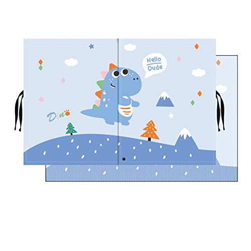 Car Sun Shade for Baby - EOHMAK Car Side Window Sun Shade Cover Upgrade Double Opening Car Interior Curtain Sun Blocker Blind (Blue Dinosaur, 1 Pack) - color: Blue Dinosaur, size: 1 Pack