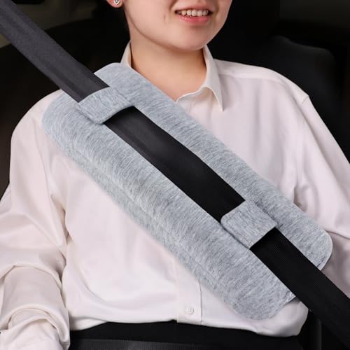 Seat Belt Pillow Post Surgery for Mastectomy and Heart Surgery, Mastectomy Recovery Supplies, Heart Operation Recovery Support Cushion for Chest Chemo Port, Recovering Gifts(Light Gray) - color: Light Gray