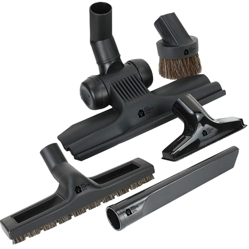 Vacuum Attachments for 1.25" Vacuum Cleaner Accessories, Dust Brush, Crevice Tool, Floor Tool Brush, Upholstery. Fits Shop Vac, Miele, Shark, Oreck, Hoover, Kirby, Eureka, Bissell. - color: 5-Pack Deluxe