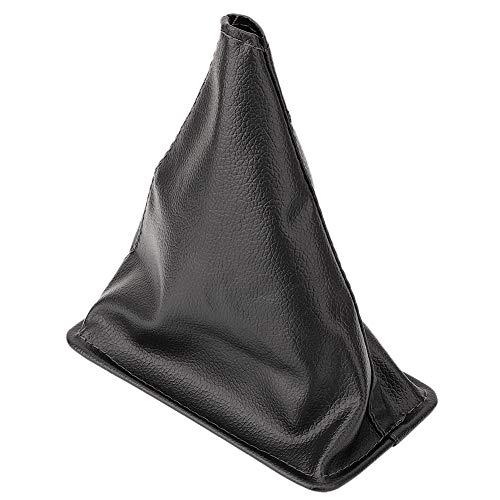 Qiilu Universal Shifter Boot Car Gear Shift Boot Cover PU Leather Gear Shift Knob Gaiter Boot Dustproof Cover Replacement for Corolla