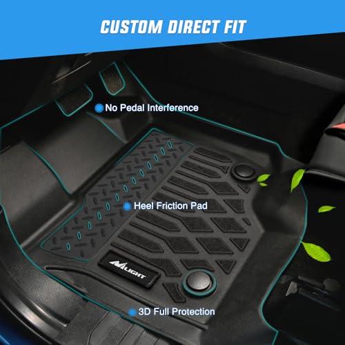 Nilight TPE Floor Mats for Chevy Chevrolet Suburban GMC Yukon XL 7 Seats Bucket Seats 2021 2022 2023 2024 2025 2026 All Weather Custom Fit Heavy Duty Floor Liners - color: 2021-2026 Suburban GMC Yukon|Bucket Seat|
