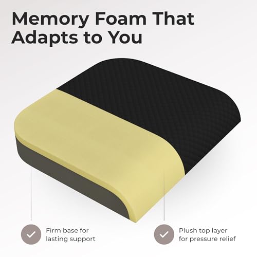 Kölbs Extra Large Seat Cushion Stylish Plush Velvet Cover XL Memory Foam for Office Chair, Floor Pillow Back Pain Coccyx Bruise Relief Carry Handle - size: XX-Large