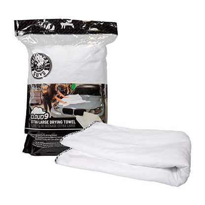 Chemical Guys MIC1021 Cloud 9 Extra Large Microfiber Drying Towel, Safe for Car Wash, Home Cleaning & Pet Drying Cloths - 1 Pack